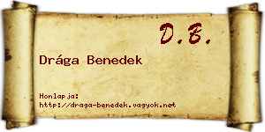 Drága Benedek névjegykártya